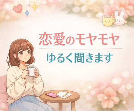 恋愛のモヤモヤ、誰にも言えない話聞きます ゆるく気持ち聞かせてください　誰にも言えないことでも大丈夫 イメージ1