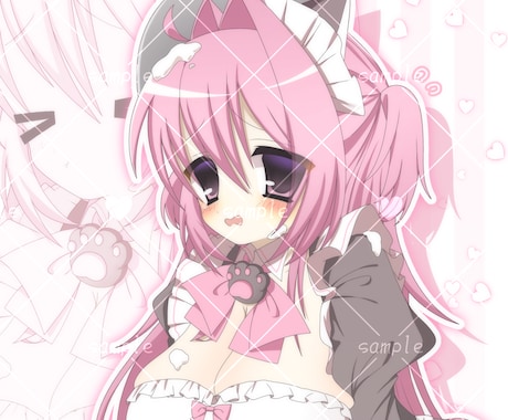 商用使用OK!萌え可愛いイラストをお描きします 平成のギャルゲのような萌え萌えイラストをご提供します♪ イメージ2