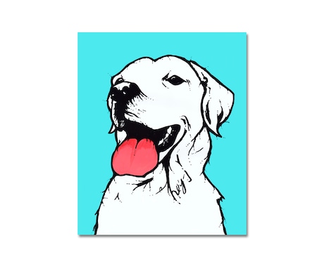 絵具で手書きの愛犬との特別な瞬間を描きます 世界でたった1枚の宝物をアートとして残しませんか？ イメージ2
