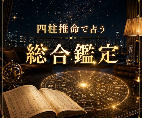 あなたの総合運や宿命、未来、四柱推命で占います 本質や未来、恋愛・仕事・金運・健康等、流れを紐解くフル鑑定 イメージ1