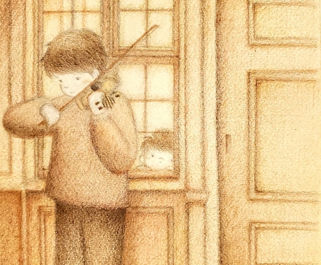 クラシックな絵本風イラスト制作いたします 世界に一枚のオリジナル☆大切な場面にイラストのお花添えます♪ イメージ2