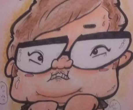 味わいのある似顔絵を描きます ヘタなイラストクセになるイラスト愛嬌のあるイラスト イメージ1
