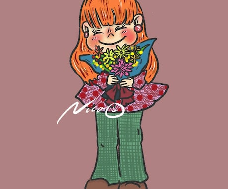 やさしくて温かいイラスト描きます 見ているだけでちょっと心がやわらぐ“やさしい世界観” イメージ2