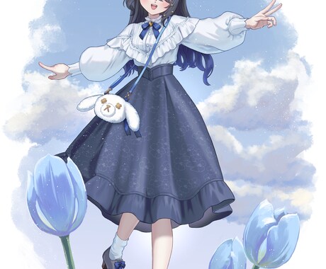 キャラクターの立ち絵イラストを描きます VTuberさんにオススメ！かわいい女の子が得意です！ イメージ2