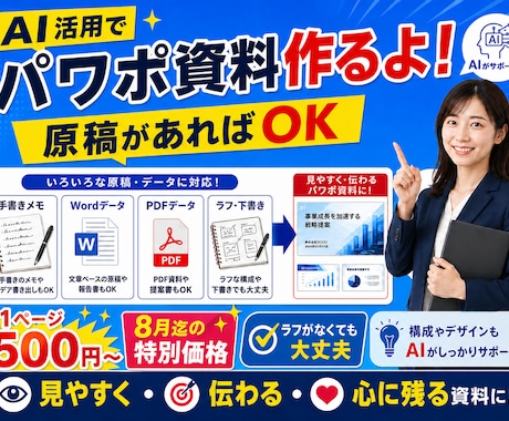 伝わるPowerPoint資料を低価格で制作します イメージ1