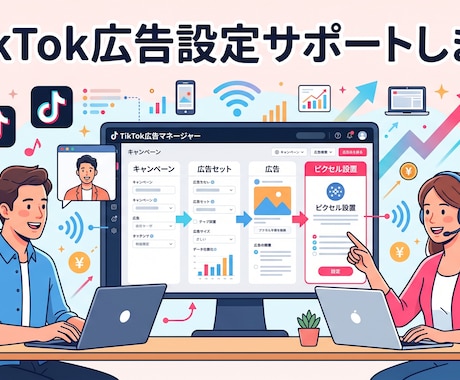 TikTok広告設定サポートします まずは正しく広告を出したい方向け イメージ1