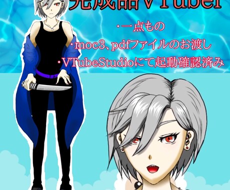 完成品女性VTuber販売します 初心者向けの簡単な動きが可能です。 イメージ1