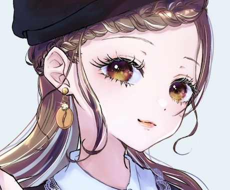 魅力的な女の子のSNSアイコンを描きます 商用OK！ヘッダー・配信サムネイル等にも！ イメージ2