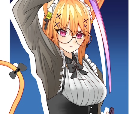 修正無限！ご希望に合うイラスト制作を承ります 可愛い女の子やかっこいい女の子を一緒に生み出しましょう！ イメージ1