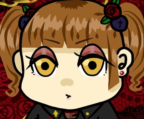 アイコンをドール風に描きます オリジナルキャラクターからお客様のお顔までお描きします。 イメージ1