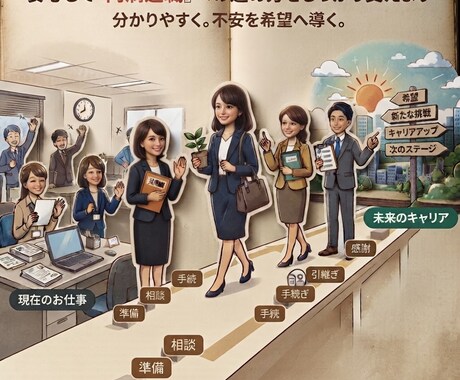 安心して『円満退職』への進め方をしっかり支えます 応援してもらえる退職方法とは事前準備で決まります! イメージ2