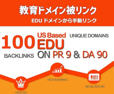 外部SEO！EDU教育系サイトから被リンク送ります EDU系ドメインの教育機関100サイトから手動でバックリンク イメージ1