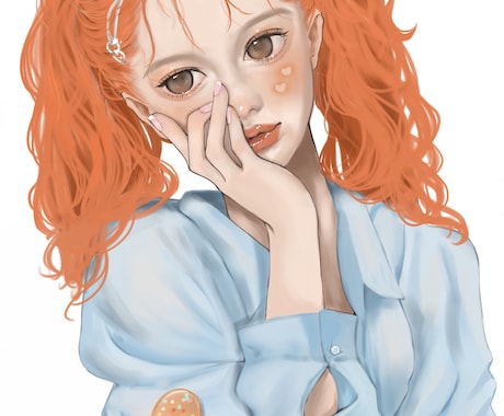リアルな透明感のある可愛い女の子のイラスト描きます リアルな絵柄でお顔が大天才な可愛い女の子を描きます イメージ1