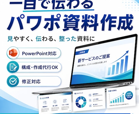 どんな内容でも一目で伝わるパワポ資料を作成します イメージ1