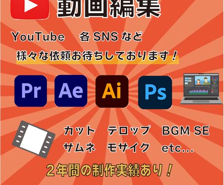 動画編集全般承ります 速い安い高いクオリティ必ず満足！ イメージ1