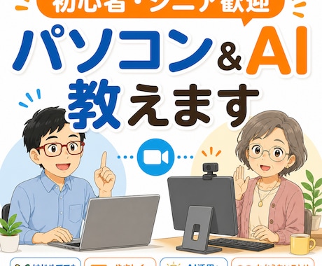 パソコン初心者〜シニアまで。なんでも教えます パソコン教室講師歴15年のプロが丁寧に教えます イメージ1