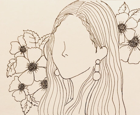 シンプルで可愛い女性とお花のデザイン描きます アイコンやホーム画面などをお探しの方へ！ イメージ2
