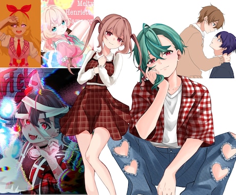 商用利用可能なイラストを制作致します 先着5名モニター価格2500円／商用利用可能 イメージ1