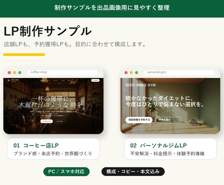 ご要望を丁寧にカタチにするLPを制作します 構成・文章おまかせOK／修正2回無料／スマホ対応込み イメージ2