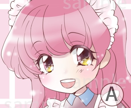 完成品イラスト素材を販売します SNS等で使える可愛い女の子キャラの素材を販売します。 イメージ2