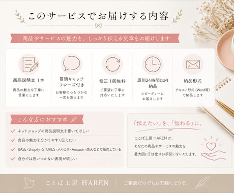売上につながる商品説明文を作成します 商品の魅力を最大限に引き出します イメージ2