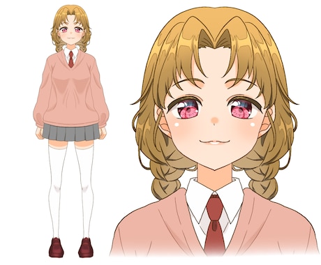立ち絵【IRIAM対応】かきます 貴方だけのオリジナルキャラクターの立ち絵を描きます。 イメージ2