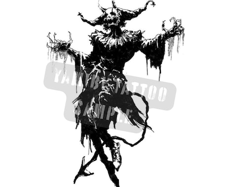 タトゥーデザイン・ブラックアート 描きます 【和✕闇】タトゥーアーティストによるオリジナルアート イメージ2