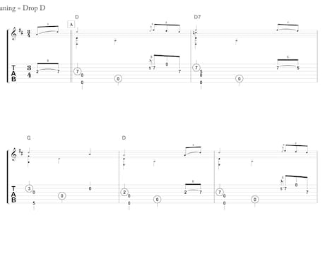 ソロギターの楽譜、楽譜作成ソフトで綺麗に浄書します 出版社が出す楽譜と同クオリティを求めるあなたへ イメージ1