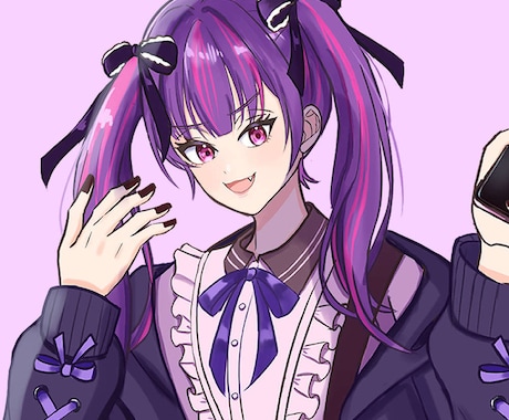 SNSでご使用できるアイコンイラストをお描きします アニメ調の可愛い系の絵柄です。 イメージ2