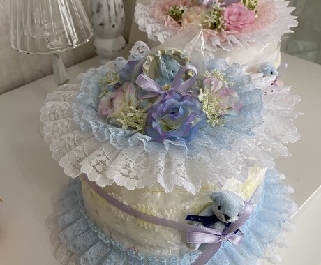 祝福の幸せ溢れるダイパーケーキ制作します 想いを重ねた、特別な忘れられないギフト イメージ2