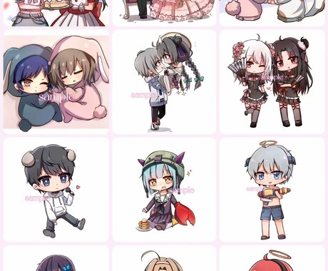 アイコン制作します 画像のような感じのかわいいイラストを描きます！ イメージ2