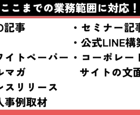 BtoBマーケティングのコンテンツを全て作成します コンテンツごとにライターを採用し直すのはもうやめませんか？ イメージ2