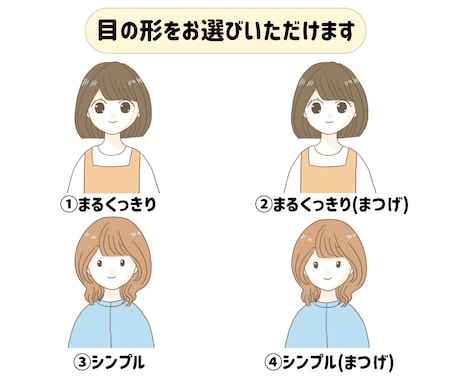 インスタやブログに！表情豊かな5点セット描きます 選べる表情で印象に残るイラストに！ イメージ2