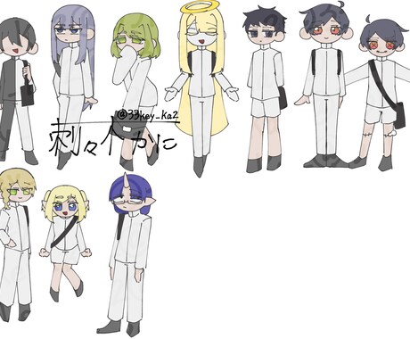 キャラクターデザインできます VtuberからTRPG用キャラシまで色々描きます イメージ1