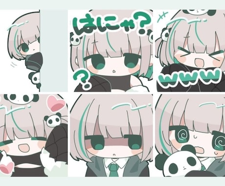 可愛いスタンプ/バッジ作ります あなたの配信にかわいいスタンプはいかがでしょうか！ イメージ2