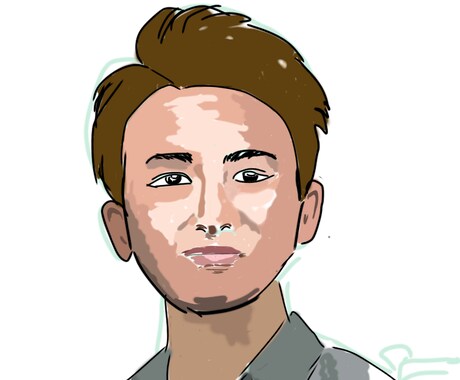 写真、写メをリアル似顔絵でイラスト化します リアル系　イラスト　似顔絵　LINEアイコン イメージ1