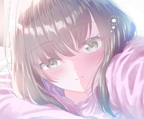 優しく透明感のあるイラストを制作いたします アイコン、サムネ、ヘッダー等その他も相談可能 イメージ2