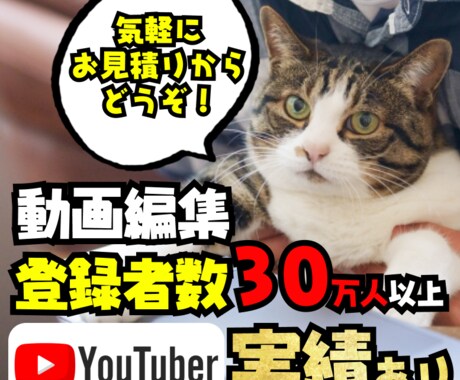 有名ch実績あり!YouTube動画編集します 多数のYouTubeチャンネル運用に携わった経験をフル活用 イメージ1