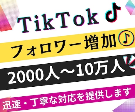 TikTokのフォロワーを増加します TikTokフォロワー宣伝・拡散！フォロワー増加確実！