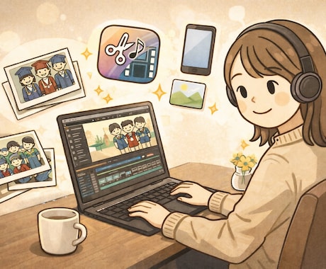 スマホ動画OK｜卒園・卒団ムービー作成します 子どもたちが主役のあたたかい記念ムービーを作ります。 イメージ1