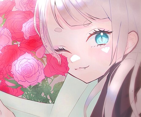 目を引く綺麗なイラスト作成します 可愛い系からかっこいい系まで幅広く受け付けます！ イメージ2