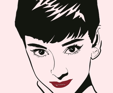 スタイリッシュでインパクトのあるイラストを描きます 線と色で魅せる、モダンでファッショナブルなトレースアート イメージ2