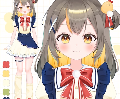VTuberキャラデザ～モデリング一括制作できます キャラクターデザインなどにお困りの方ぜひ！ イメージ2