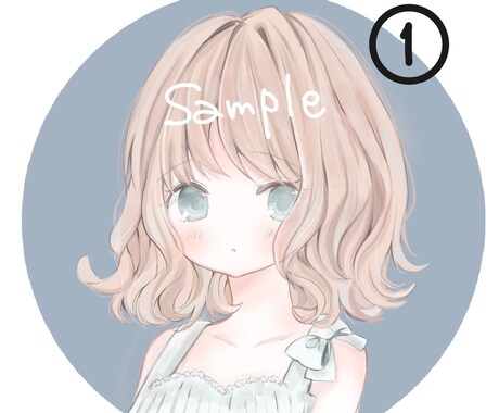 淡くふんわりなアイコンなどイラスト描きます 絵柄を2種類からお選びいただけます。アイコン以外も対応！ イメージ2