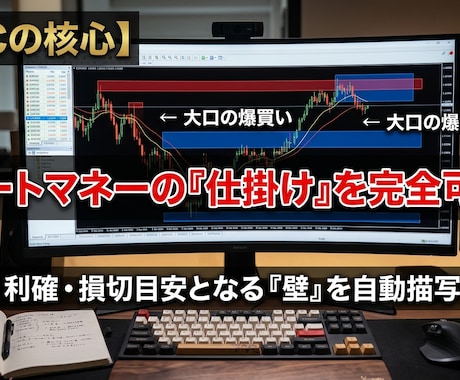 機関投資家の足跡を可視化！相場の本質をAIが捉ます 大口の仕掛けを自動解析。徹底サポートで迷いなく使えます。 イメージ1
