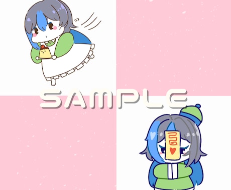 あなたの「おはようvtuber」用イラスト描きます ゆるいイラストでおはようを伝えたいvtuberさんに！ イメージ2