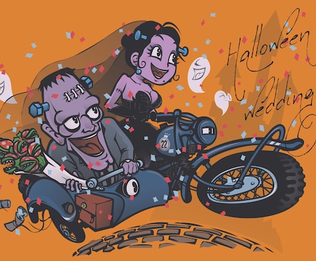 車、バイクのイラストポップに描きます オーナー様もペットも人外も一緒にどうですか イメージ1