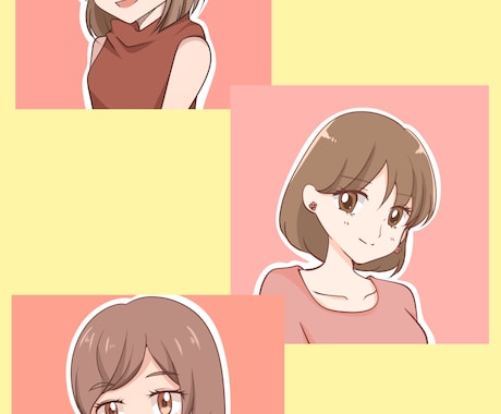 女の子キャラ限定！〇〇風アイコン描きます 即納品を心がけております♪お急ぎの方ご相談下さい イメージ1