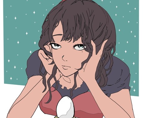 シンプルタッチでイラスト描きます シンプルだけど目を引くイラストが欲しい方へ イメージ1