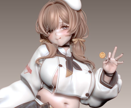 フィギュアの3D原型データを作成します ハイクオリティのフィギュア用原型を制作します！ イメージ2